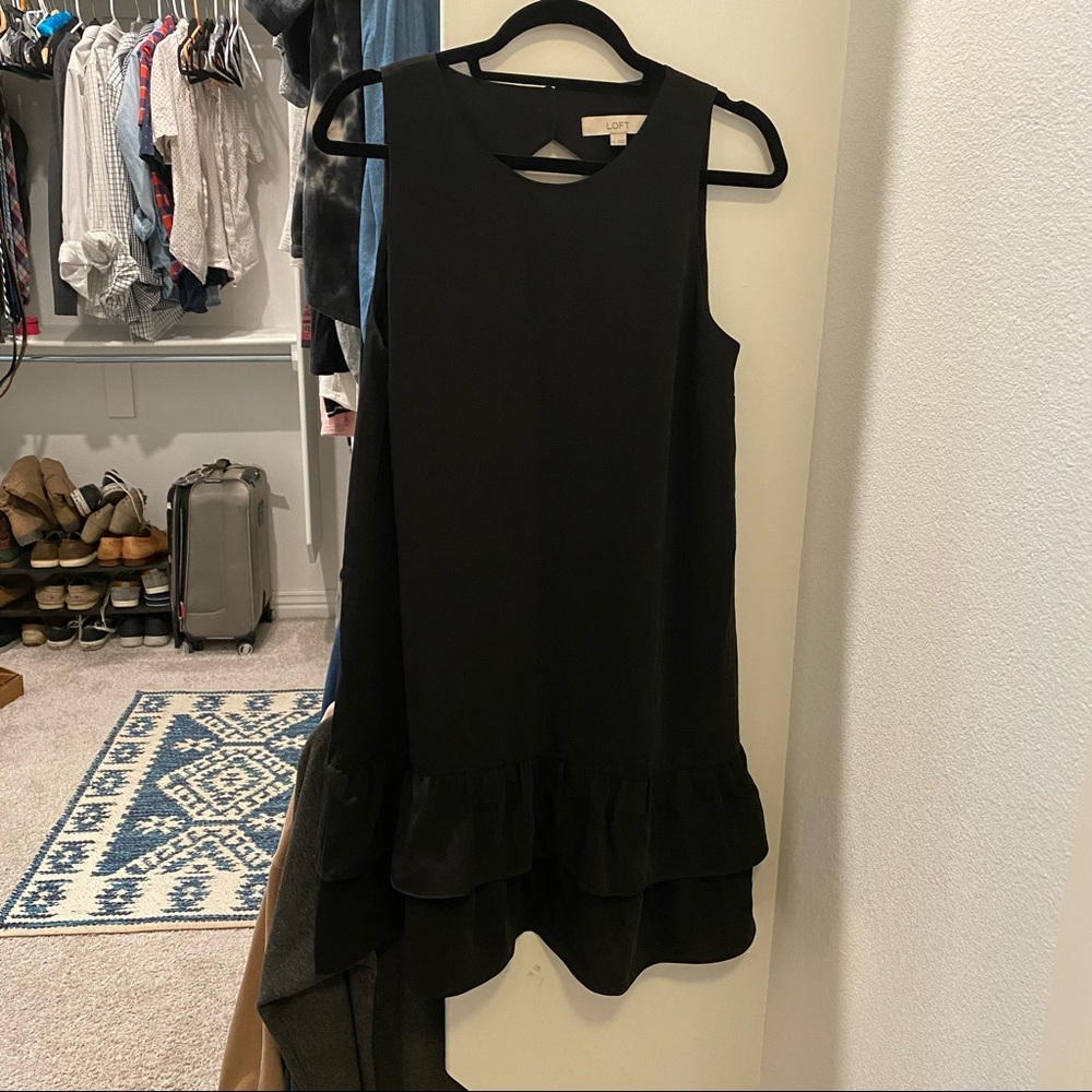 LOFT Black shift dress. NEVER WORN